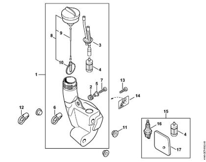 Motorne kose (FS) FS 38 Rezervoar za gorivo della Marca Stihl