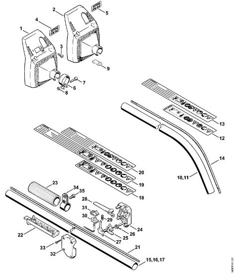 Motorne kose (FS) FS 40 - 4130 Rocaj FS 40, FS 44 della Marca Stihl