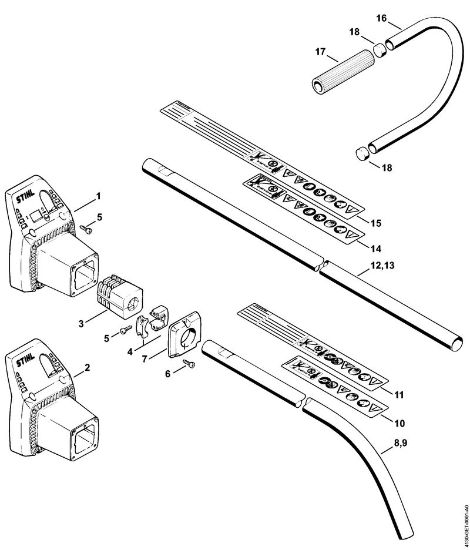 Motorne kose (FS) FS 44 Rocaj FS 40, FS 44 (17.94) della Marca Stihl