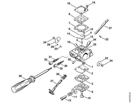 Motorne kose (FS) FS 44 R Uplinjac WT-492 (USA) della Marca Stihl