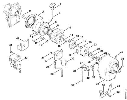 Motorne kose (FS) FS 50 (4118) Zagonska naprava della Marca Stihl