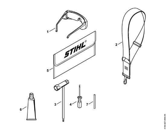 Motorne kose (FS) FS 50 (4144) Orodja, posebni pribor della Marca Stihl