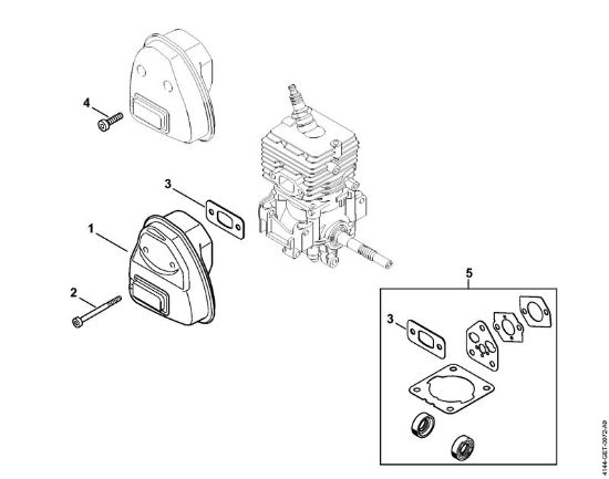 Motorne kose (FS) FS 50 C-E L Dušilec zvoka della Marca Stihl