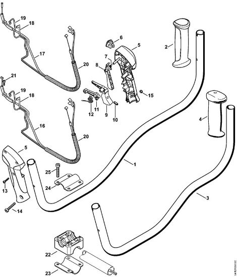 Motorne kose (FS) FS 56 (4144) Dvojni rocaj della Marca Stihl