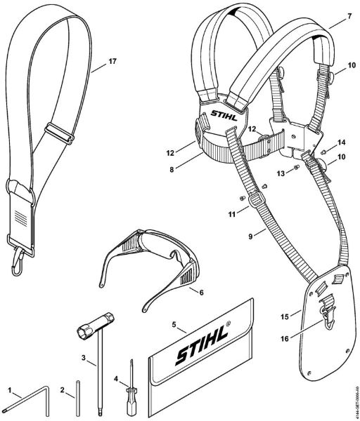 Motorne kose (FS) FS 56 (4144) Orodja, posebni pribor della Marca Stihl