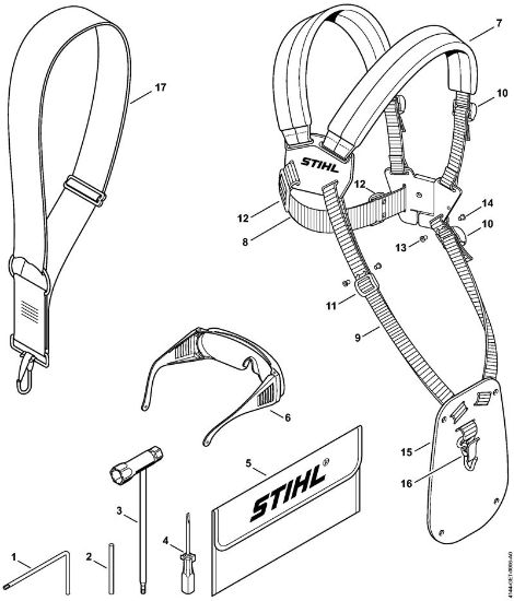 Motorne kose (FS) FS 56 C-E Orodja, posebni pribor della Marca Stihl