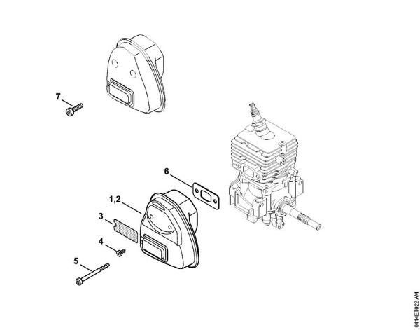 Motorne kose (FS) FS 56 R Dušilec zvoka della Marca Stihl
