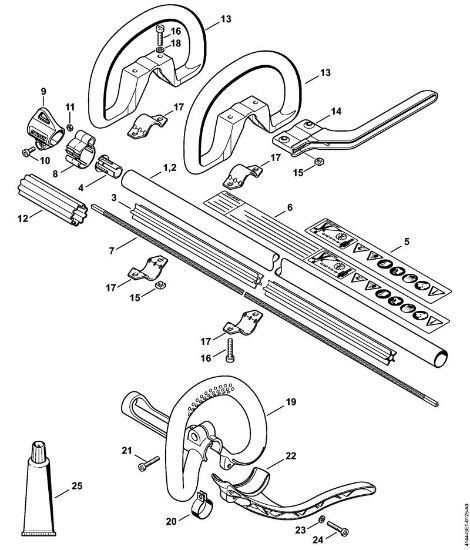 Motorne kose (FS) FS 56 R Rocaj, okrogli rocaj della Marca Stihl