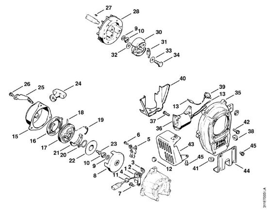 Motorne kose (FS) FS 60 Zagonska naprava della Marca Stihl