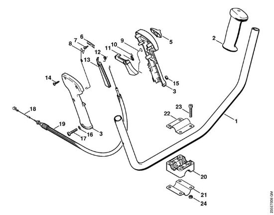 Motorne kose (FS) FS 65-4 Dvojna rocajna cev della Marca Stihl