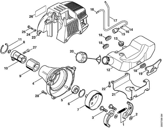 Motorne kose (FS) FS 65-4 Ohišje sklopke della Marca Stihl