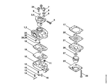 Motorne kose (FS) FS 65-4 Uplinjac WYL-131, WYL-135 della Marca Stihl