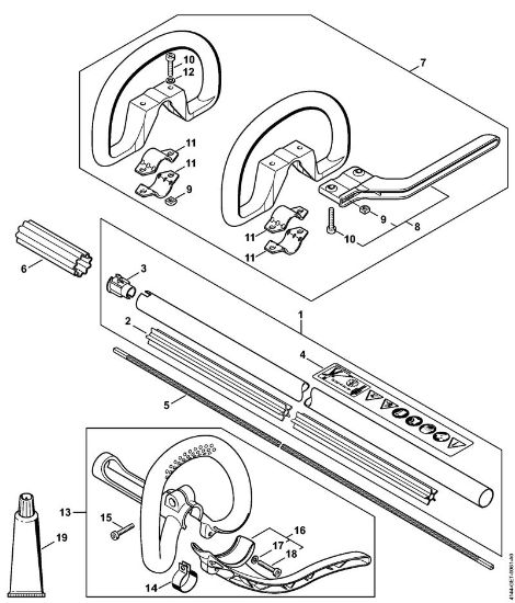 Motorne kose (FS) FS 70 RC-E Rocaj, okrogli rocaj FS 70 RC-E, FS 70 RC-E Z, FS 70 R-Z della Marca Stihl