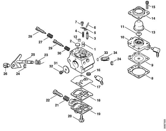 Motorne kose (FS) FS 72 Uplinjac WT-227 della Marca Stihl