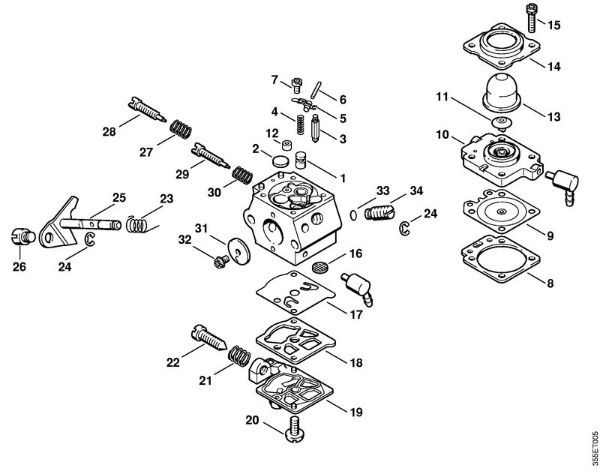 Motorne kose (FS) FS 74 Uplinjac WT-227 della Marca Stihl