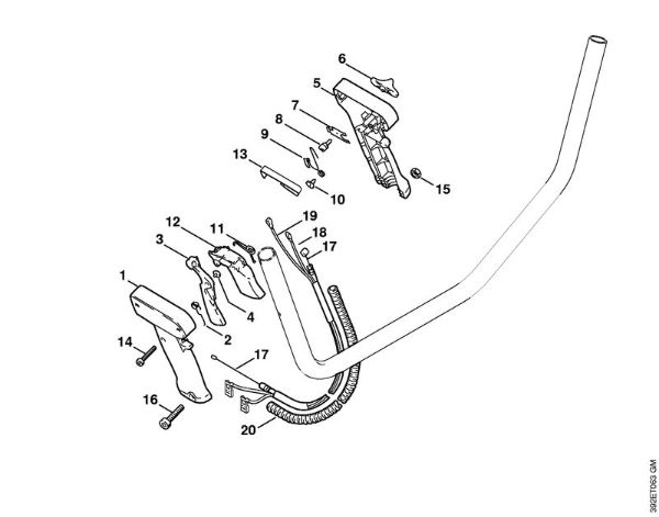 Motorne kose (FS) FS 80 Dvojni rocaj della Marca Stihl