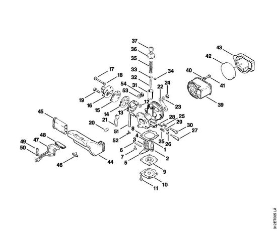 Motorne kose (FS) FS 80 AVRE Uplinjac, zracni filter della Marca Stihl