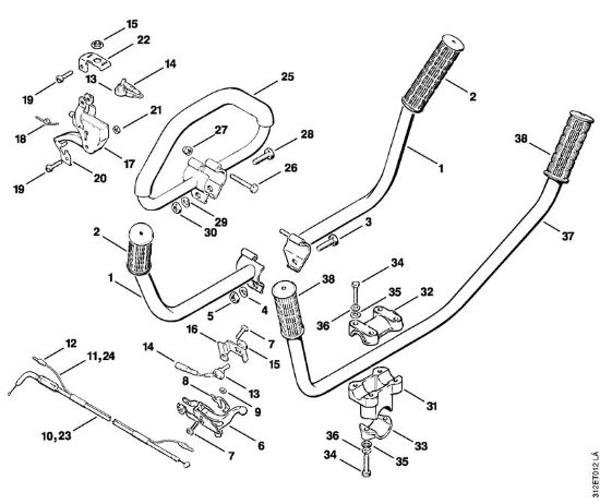 Motorne kose (FS) FS 80 E Rocajna cev della Marca Stihl