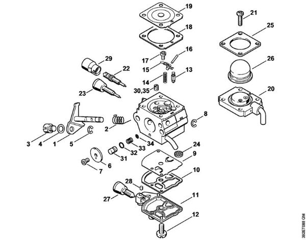 Motorne kose (FS) FS 85 Uplinjac C1Q-S80 BR (41.2017) della Marca Stihl