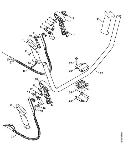 Motorne kose (FS) FS 85 T Dvojni rocaj USA, CAN, BR, PRC della Marca Stihl