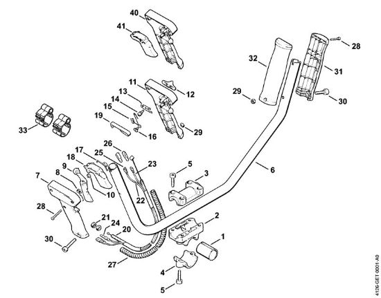 Motorne kose (FS) FS 86 Dvojna rocajna cev della Marca Stihl