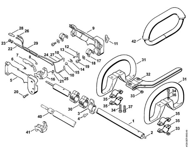Motorne kose (FS) FS 86 Okrogli rocaj della Marca Stihl