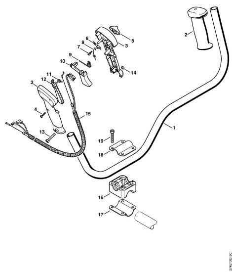 Motorne kose (FS) FS 87 Dvojni rocaj della Marca Stihl