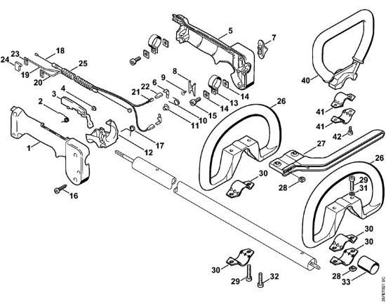 Motorne kose (FS) FS 88 Okrogli rocaj della Marca Stihl
