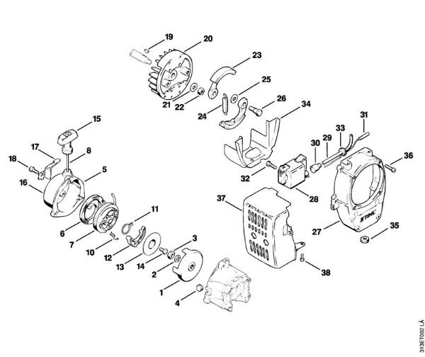 Motorne kose (FS) FS 90 - 4117 Zagonska naprava della Marca Stihl