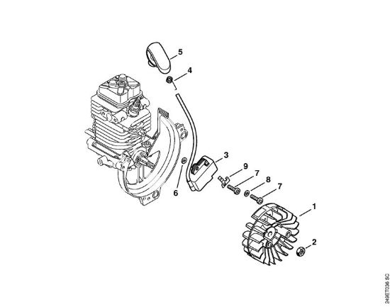Motorne kose (FS) FS 90 R - 4180 Vžigalna naprava della Marca Stihl