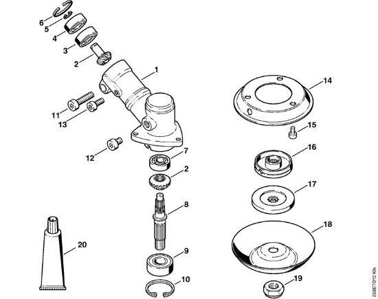 Motorne kose, ki se nosijo na hrbtu (FR) FR 125 SEA Gonilo FR 125, FR 135 della Marca Stihl
