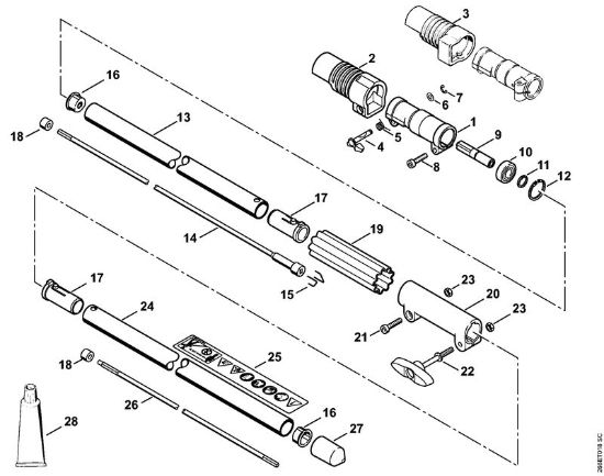 Motorne kose, ki se nosijo na hrbtu (FR) FR 130 T Rocaj della Marca Stihl