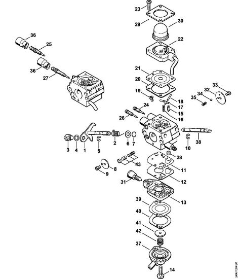Motorne kose, ki se nosijo na hrbtu (FR) FR 130 T Uplinjac C1Q-S173, C1Q-S130 della Marca Stihl
