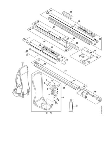 Slika Nosilni okvir, rocaj FR 235.0 T