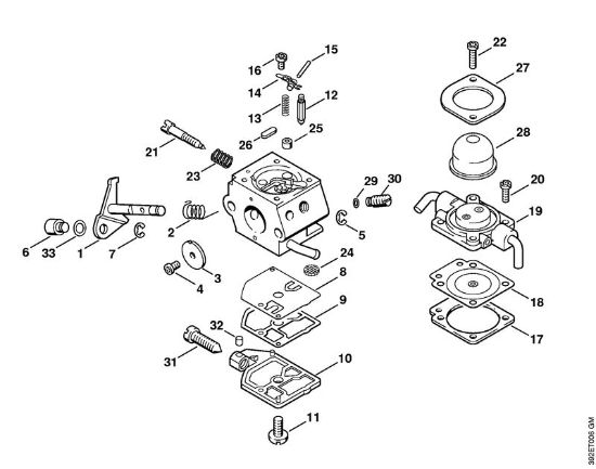 Motorne kose, ki se nosijo na hrbtu (FR) FR 85 T Uplinjac C1Q-S28, C1Q-S41 della Marca Stihl