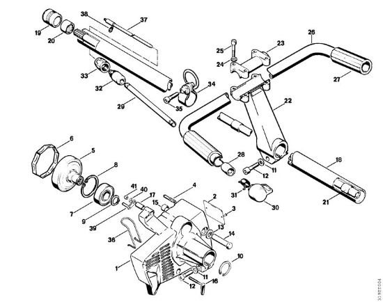 Obrezovalnik (FS) FS 150 Ohišje sklopke, rocaj della Marca Stihl