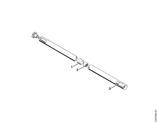 Obrezovalnik (FS) FS 202 Rocaj, oporna cev, cevni rocaj   X 12 817 754 (24.85) della Marca Stihl