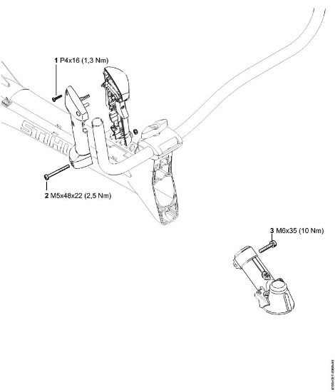 Obrezovalnik (FS) FS 311 Pritezni momenti della Marca Stihl