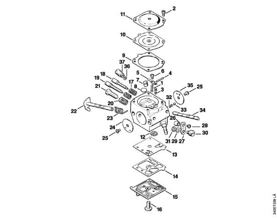 Obrezovalnik (FS) FS 360 Uplinjac HD-3B della Marca Stihl