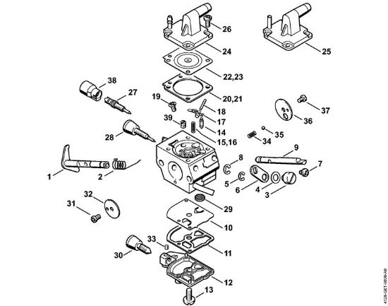 Obrezovalnik (FS) FS 400 Uplinjac C1Q-S154, C1Q-S94 della Marca Stihl