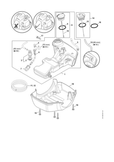 Slika Rezervoar za gorivo FS 410 C-EM