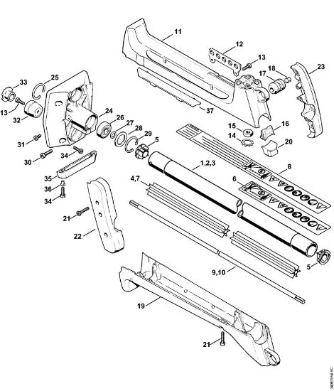 Obrezovalnik (FS) FS 420 Rocaj, ohišje sklopke della Marca Stihl