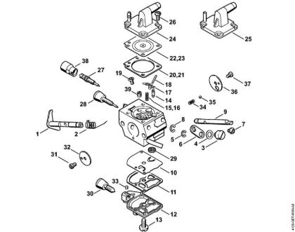 Obrezovalnik (FS) FS 450-L Uplinjac C1Q-S154, C1Q-S94 della Marca Stihl