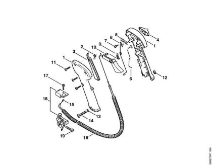 Obrezovalnik (FS) FS 550 Upravljalni rocaj   1 57 307 792 (29.2002) della Marca Stihl