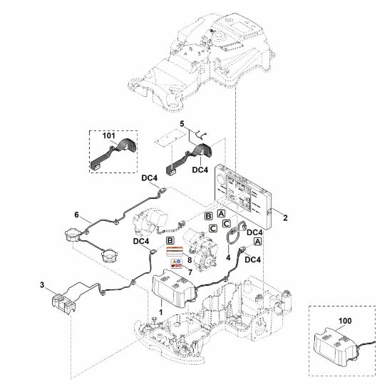 Slika E - Elektricni deli RMI 422.0 P
