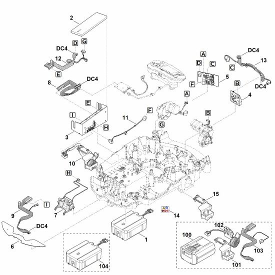 Slika E - Elektricni deli RMI 632.0