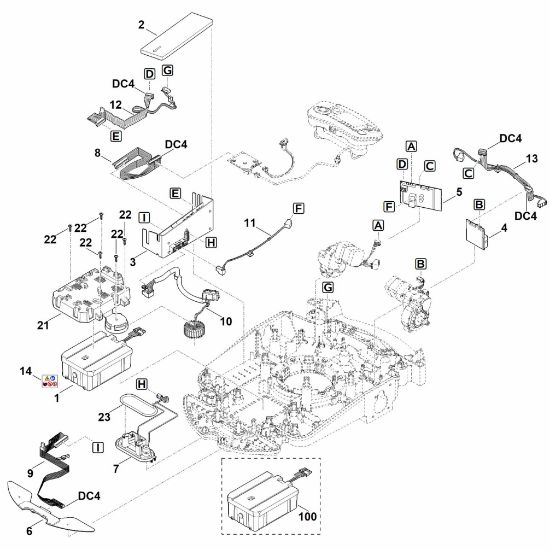 Slika E - Elektricni deli RMI 632.1