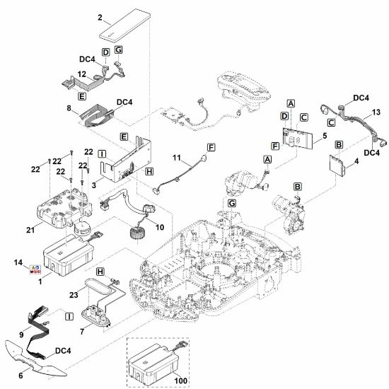 Slika E - Elektricni deli RMI 632.1 P