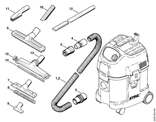 Usisivaci (SE) SE 121 Posebni pribor della Marca Stihl