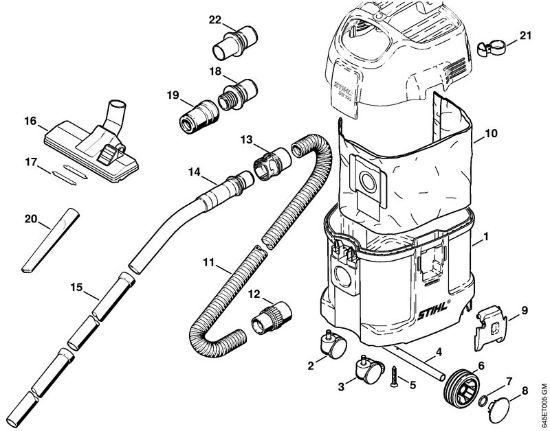 Usisivaci (SE) SE 121 E Posoda, orodja della Marca Stihl